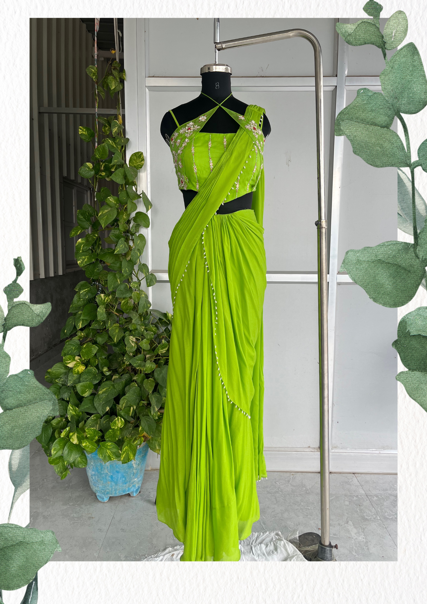 Corset Pre-drape saree