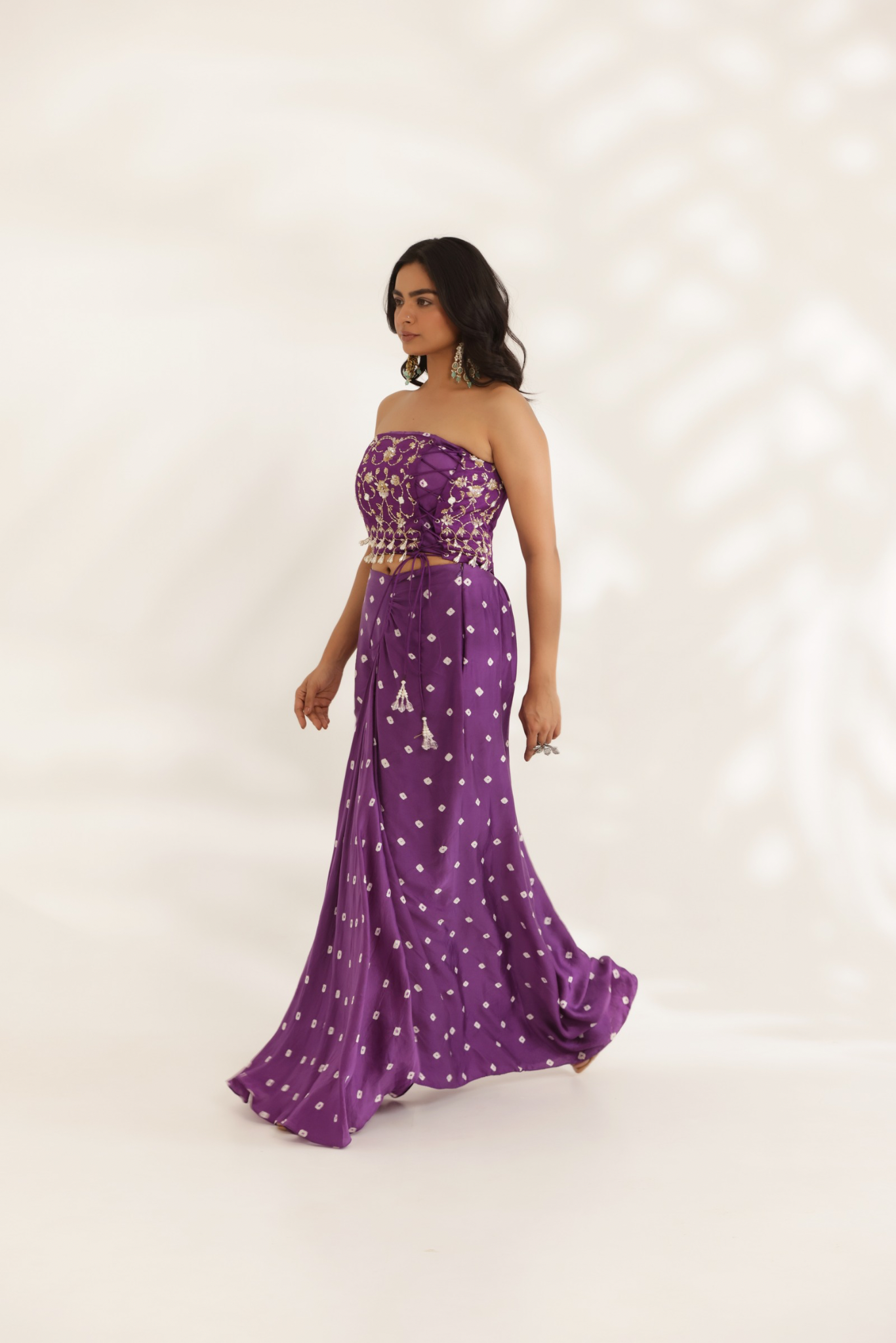 Saavali drape skirt set