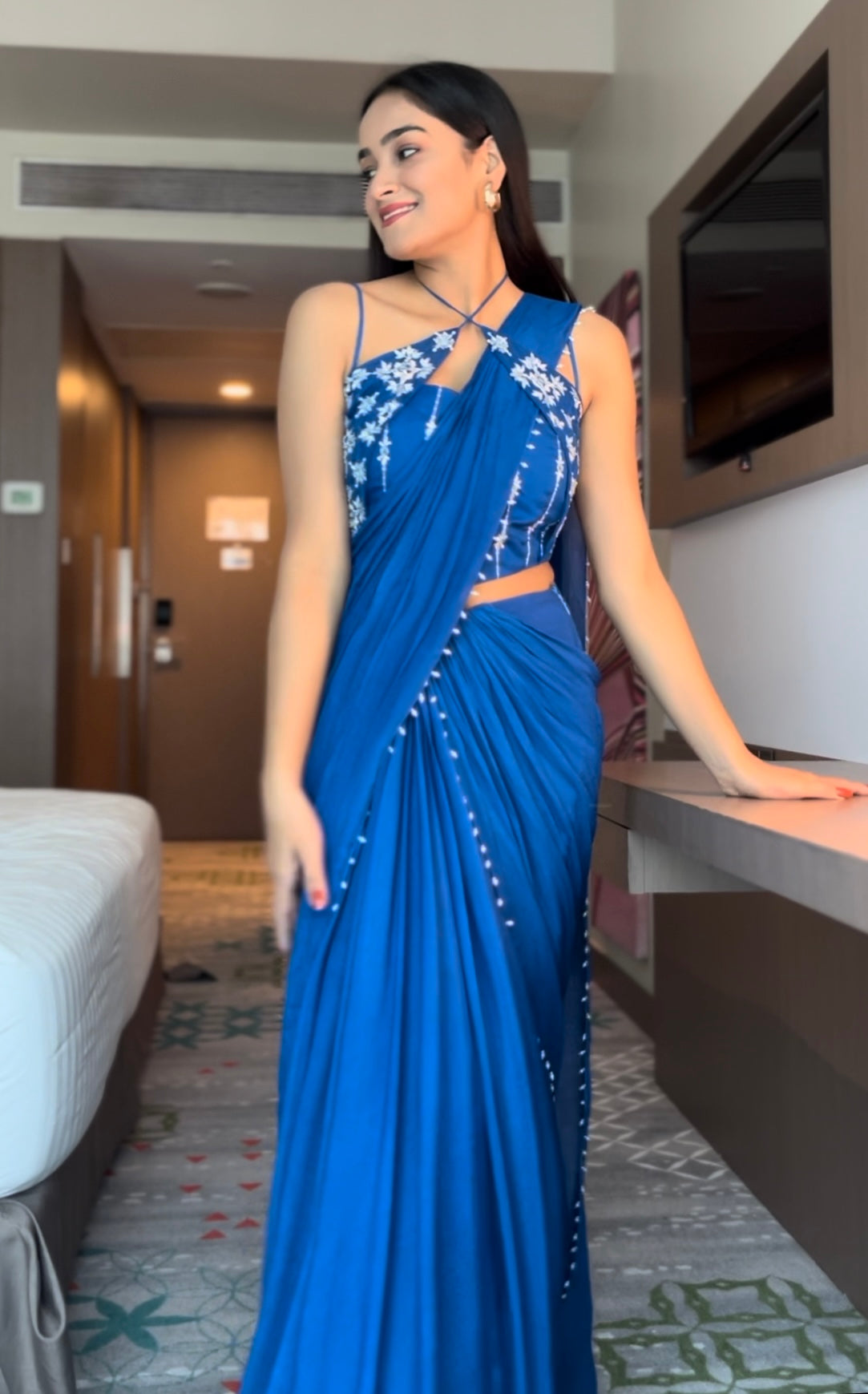 Corset Pre-drape saree