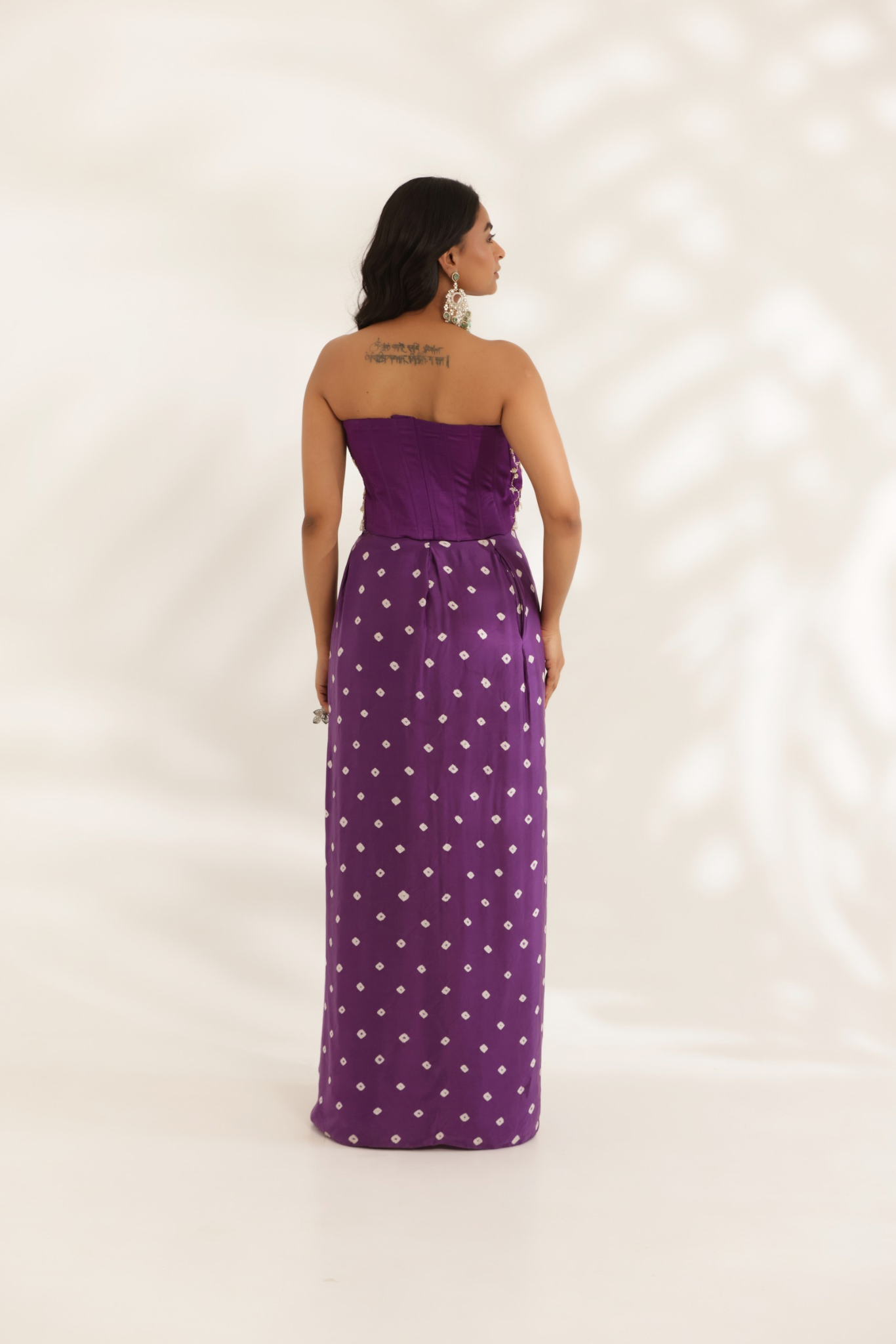 Saavali drape skirt set