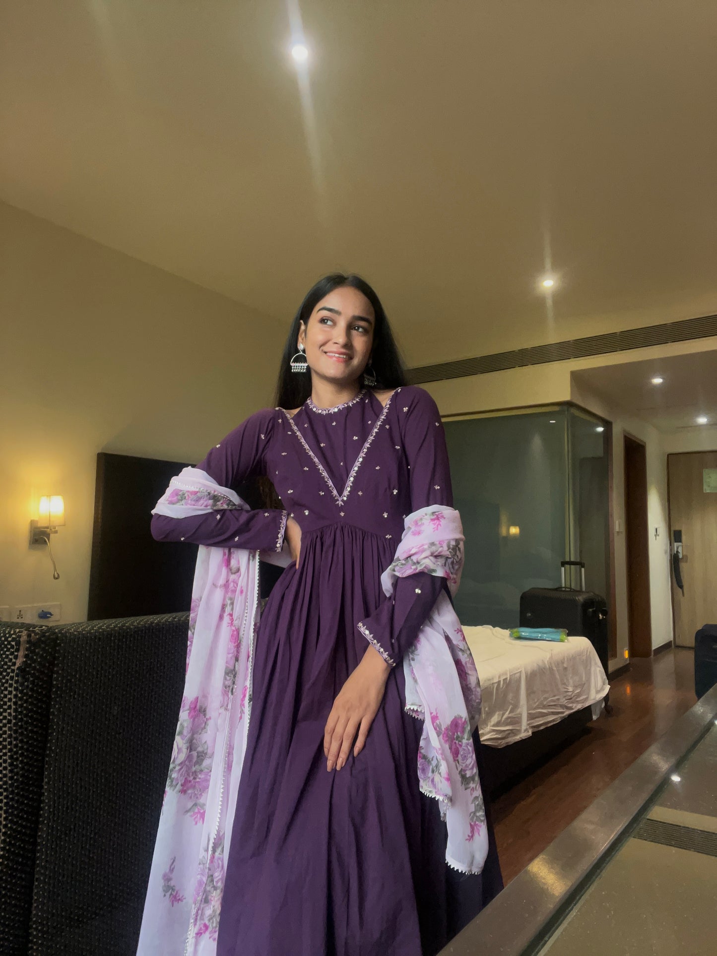 Halter neck Anarkali