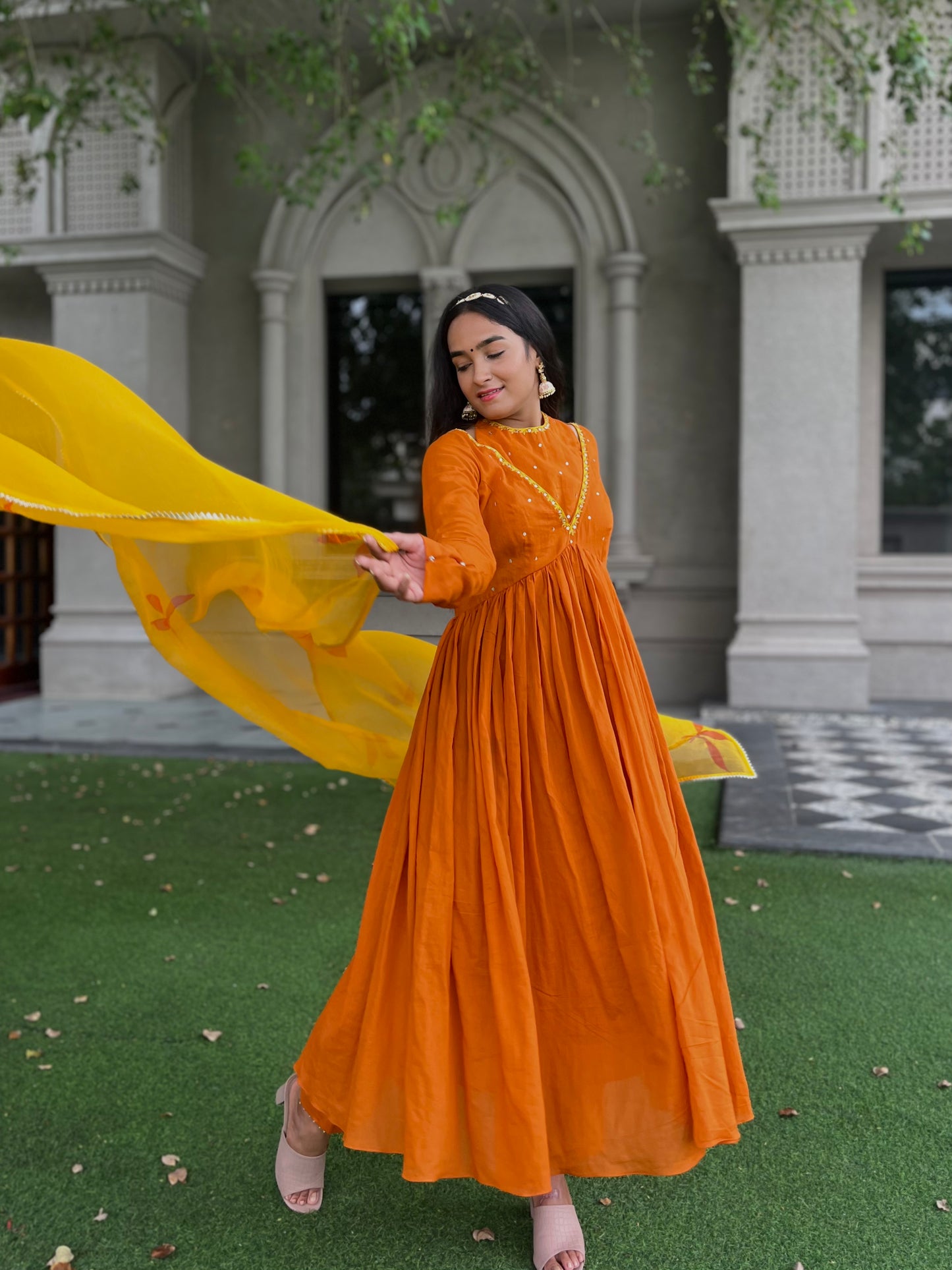 Gulbag Anarkali set