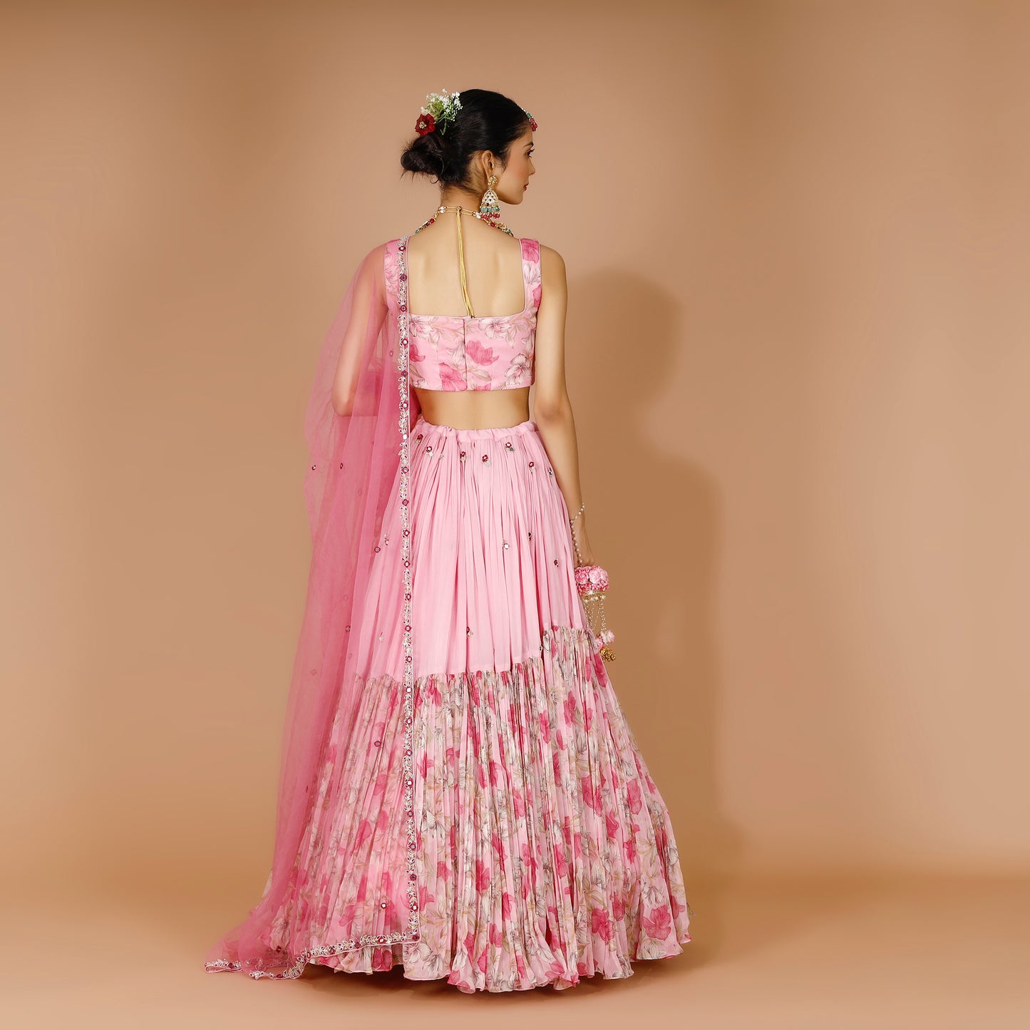 Printed lehenga set