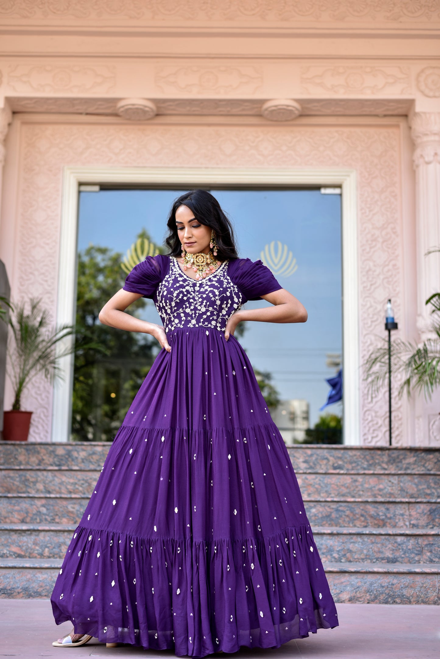 Purple Mirror Gown