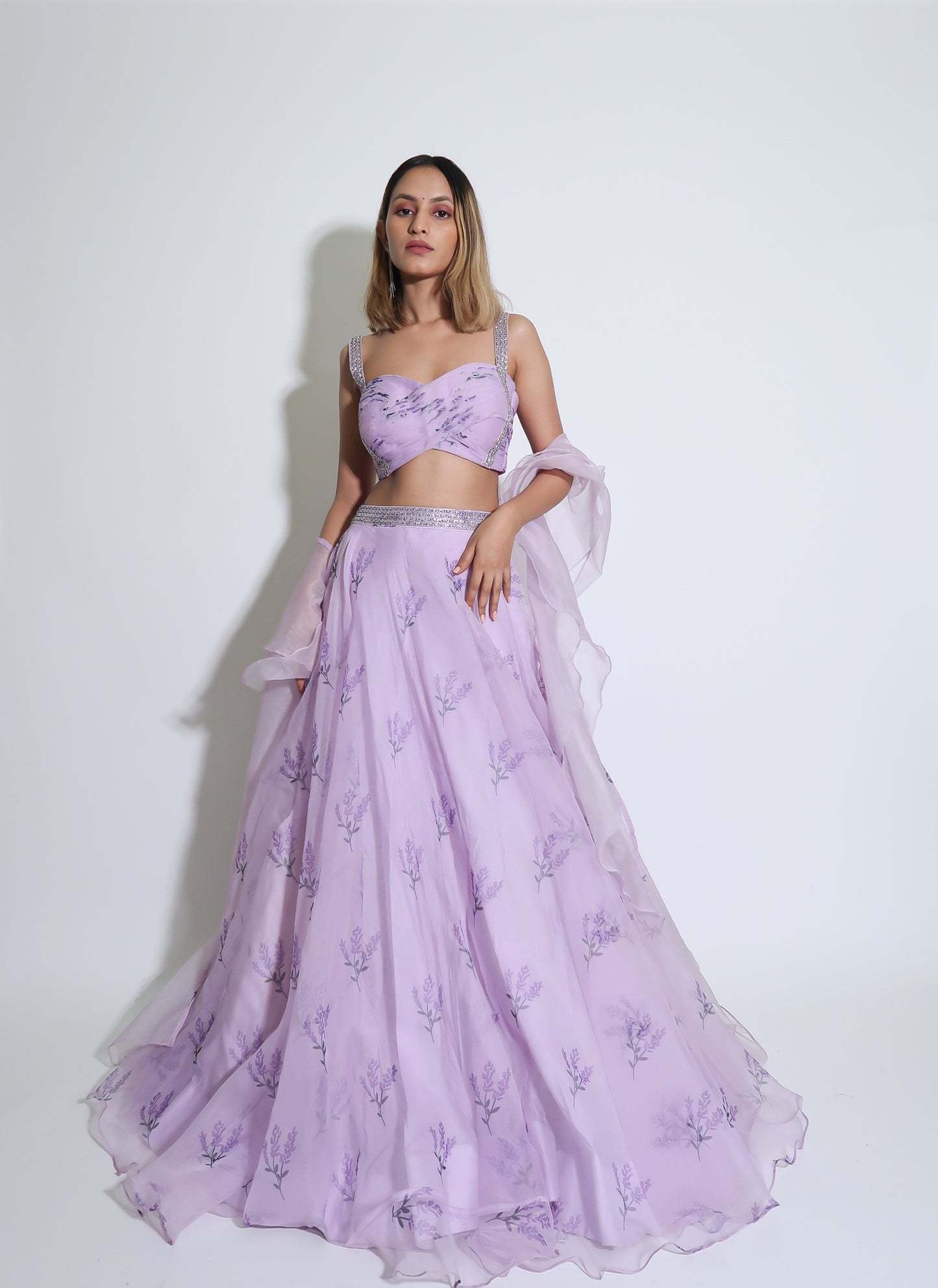 Lavender lehenga set