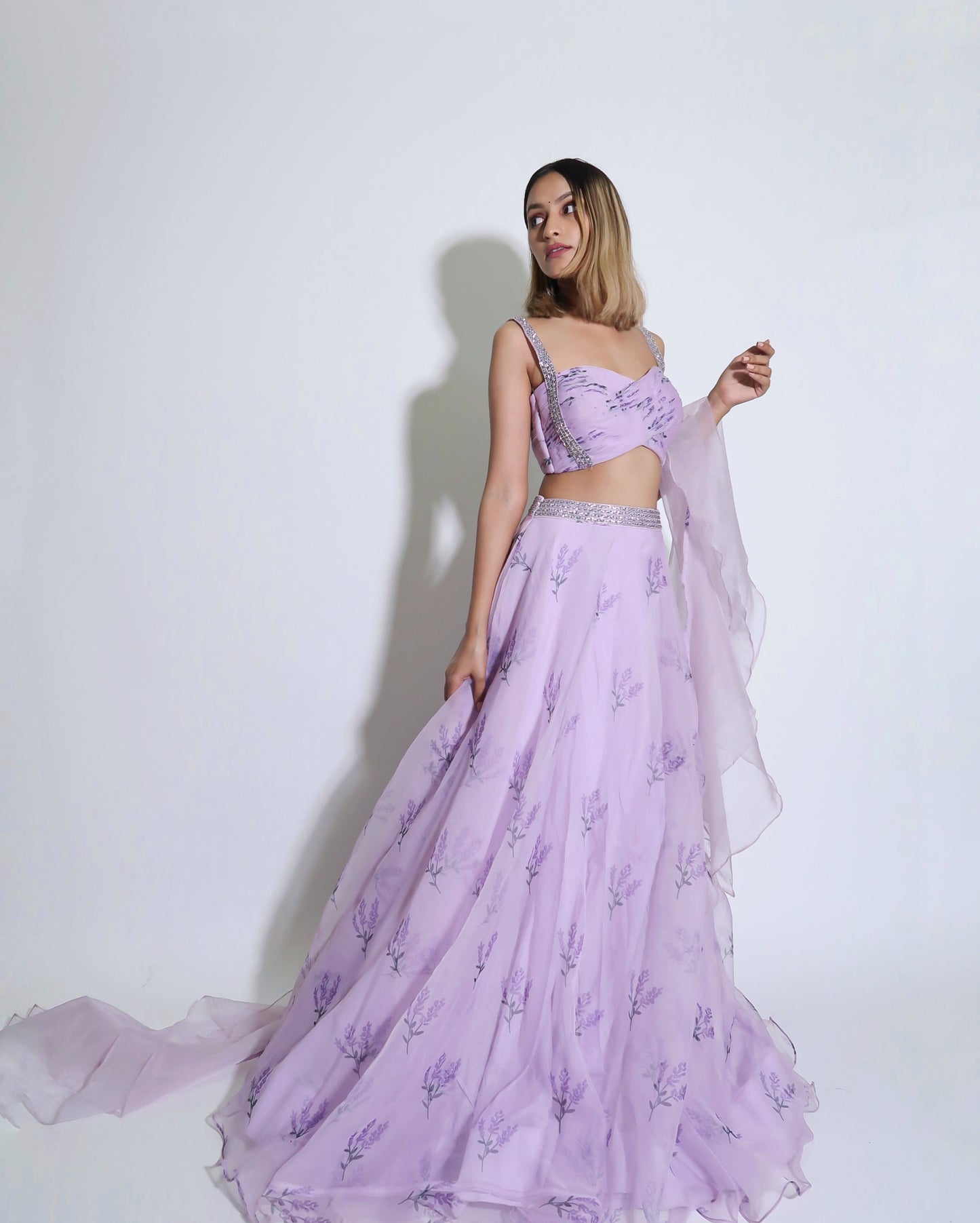 Lavender lehenga set