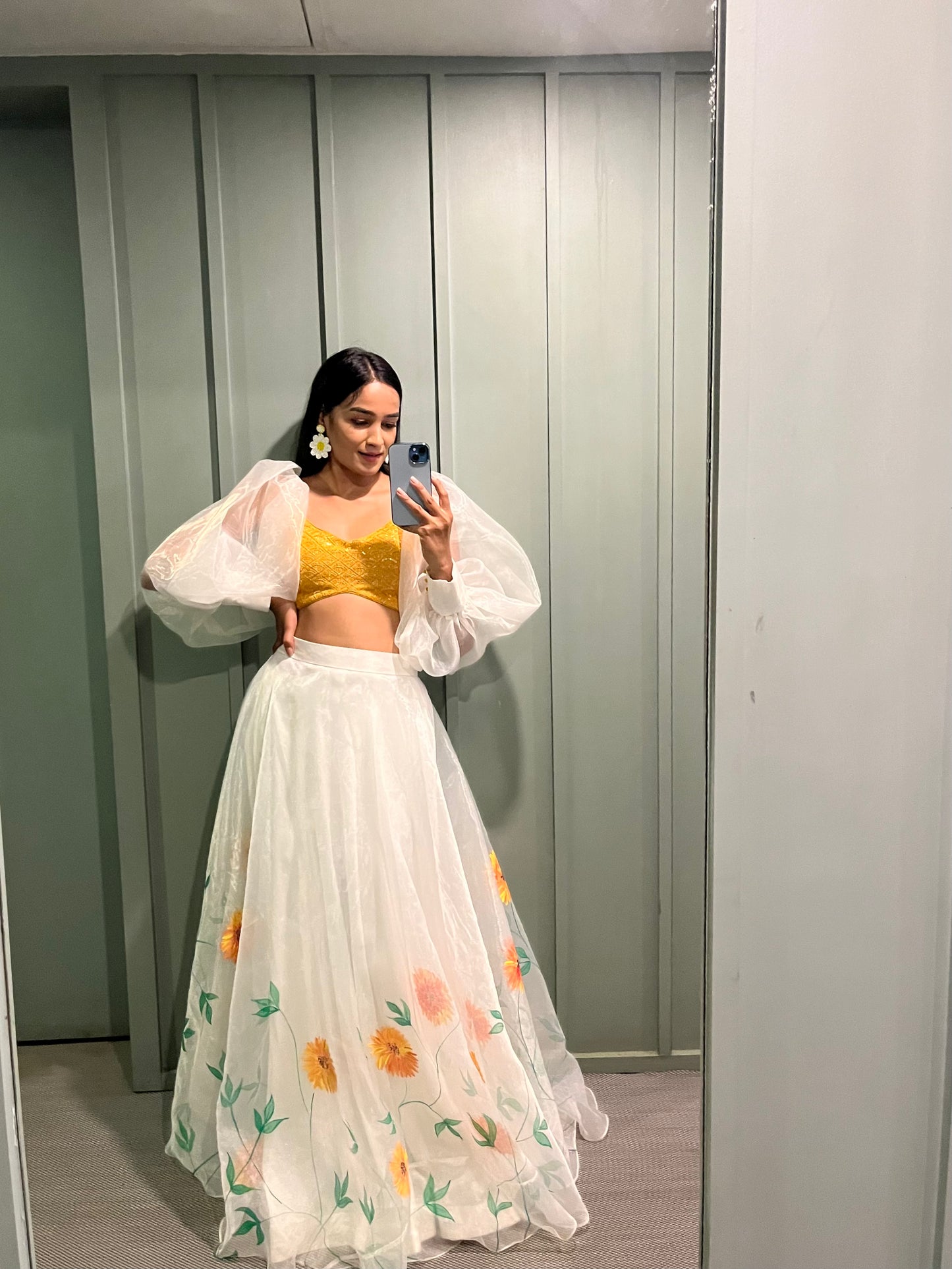 Sunflower skirt set