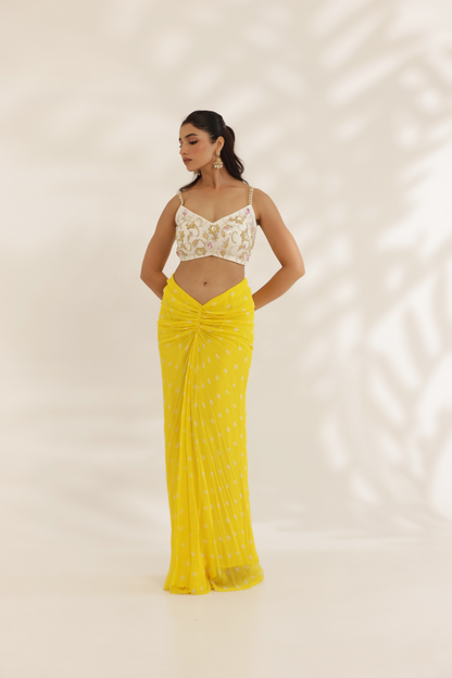 Kanira Drape Skirt set