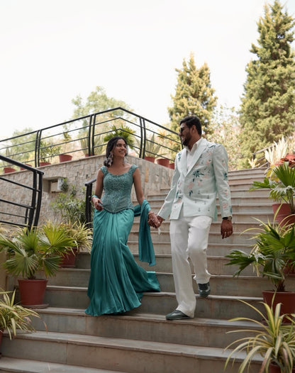 Rachna Teal Couple