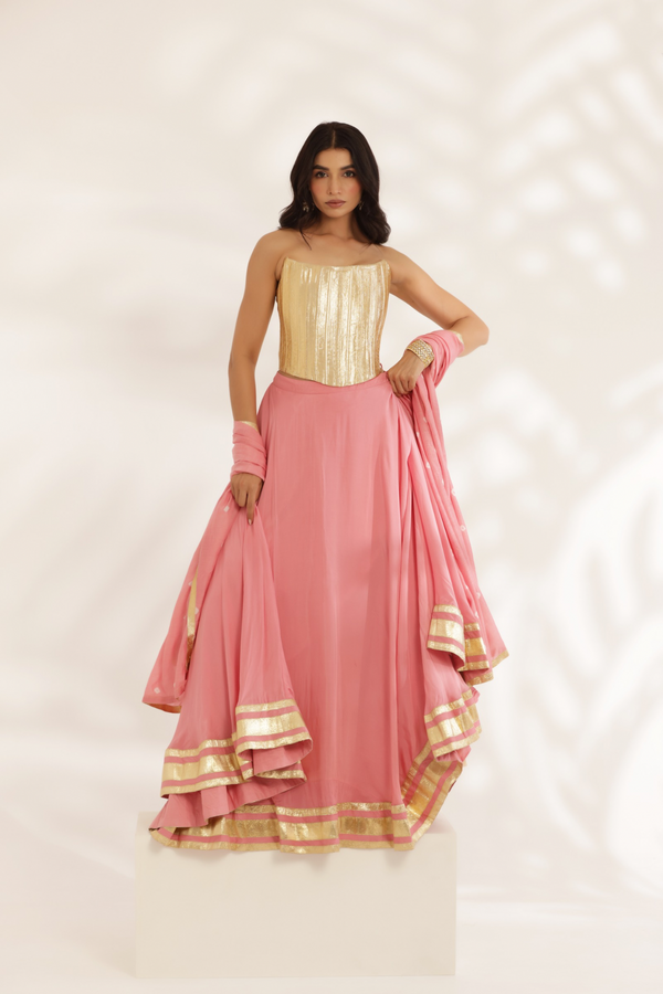 Sunehri Lehenga Set