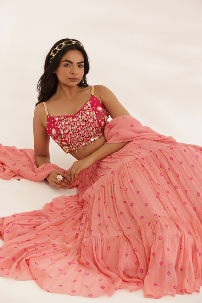 Gulmohar Lehenga Set