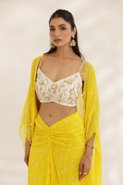 Kanira Drape Skirt set