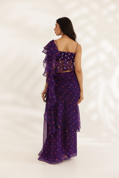 Amber drape Saree
