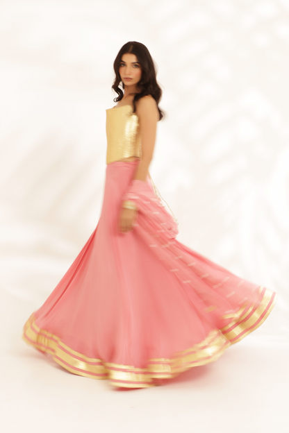 Sunehri Lehenga Set