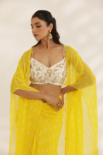 Kanira Drape Skirt set