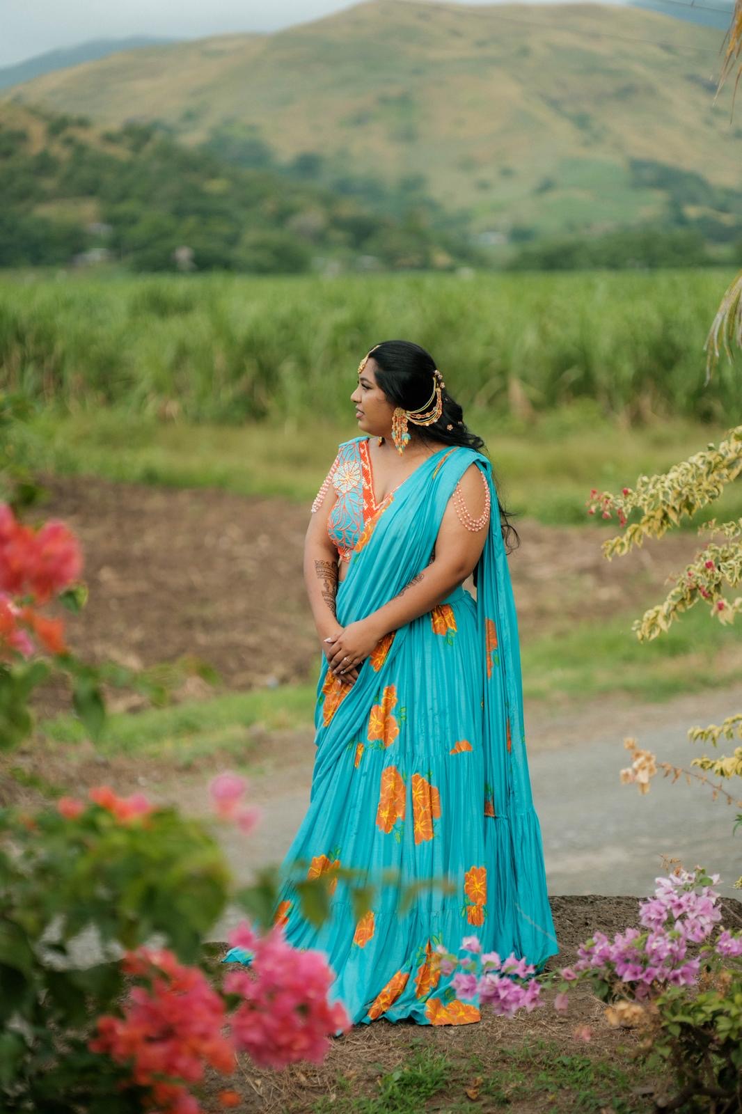 Sashna Hand Painted Lehenga