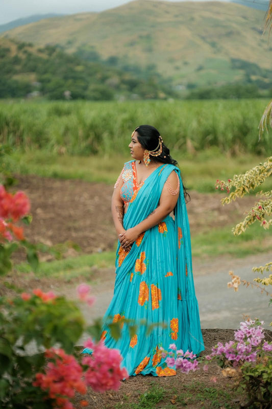 Sashna Hand Painted Lehenga