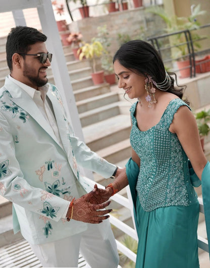 Rachna Teal Couple