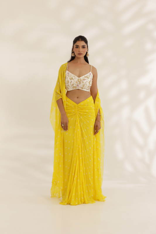 Kanira Drape Skirt set