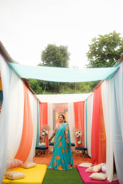 Sashna Hand Painted Lehenga