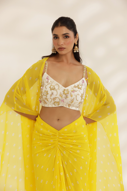 Kanira Drape Skirt set