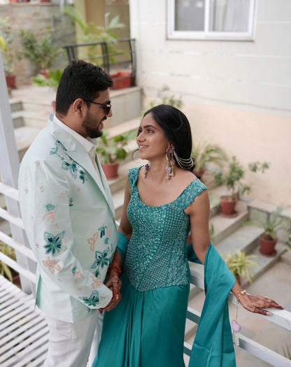 Rachna Teal Couple