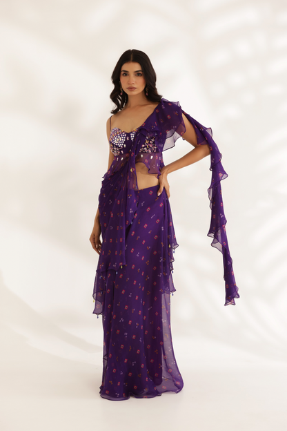 Amber drape Saree