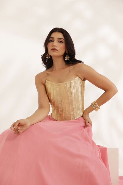 Sunehri Lehenga Set