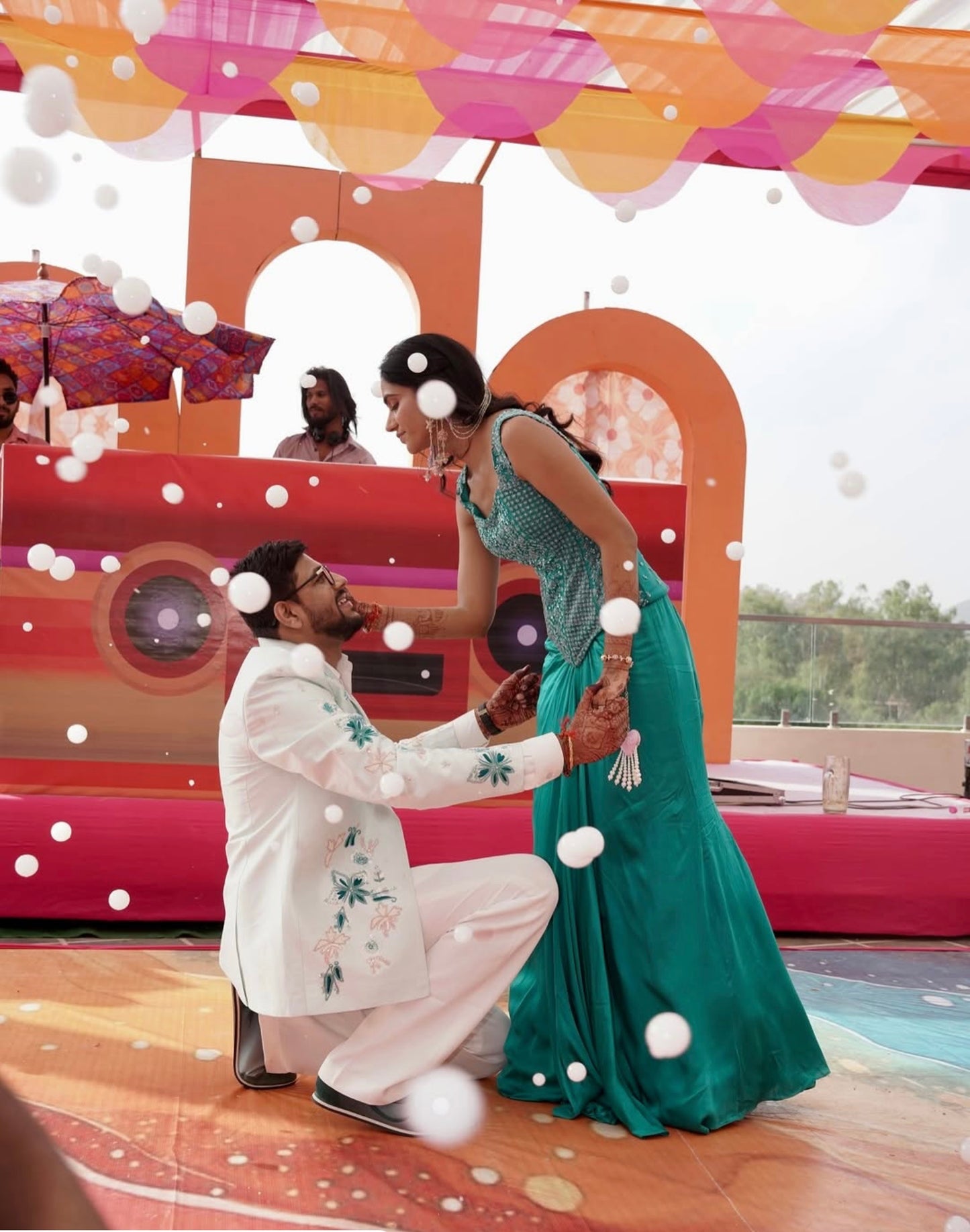 Rachna Teal Couple