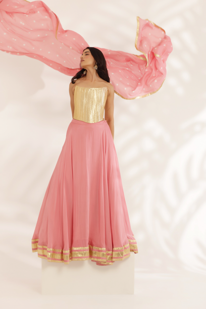 Sunehri Lehenga Set