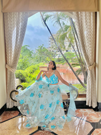 The sky high lehenga