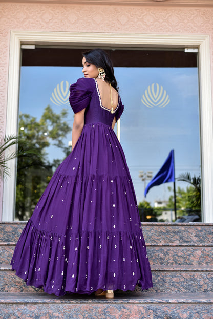Purple Mirror Gown
